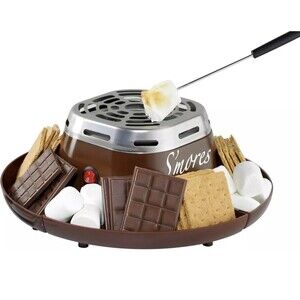 Nostalgia Tabletop Indoor Electric S'mores Maker - Smores Kit With Marshmallo...